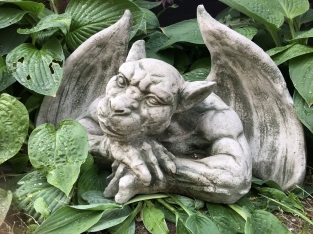 De XL Denker - Gargoyle - decoratie voor de muur - Stone Monster - middeleeuws figuur